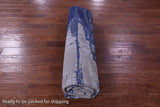 SUPER SALE Modern Handmade Wool & Silk Rug - 8' 1" X 9' 11"