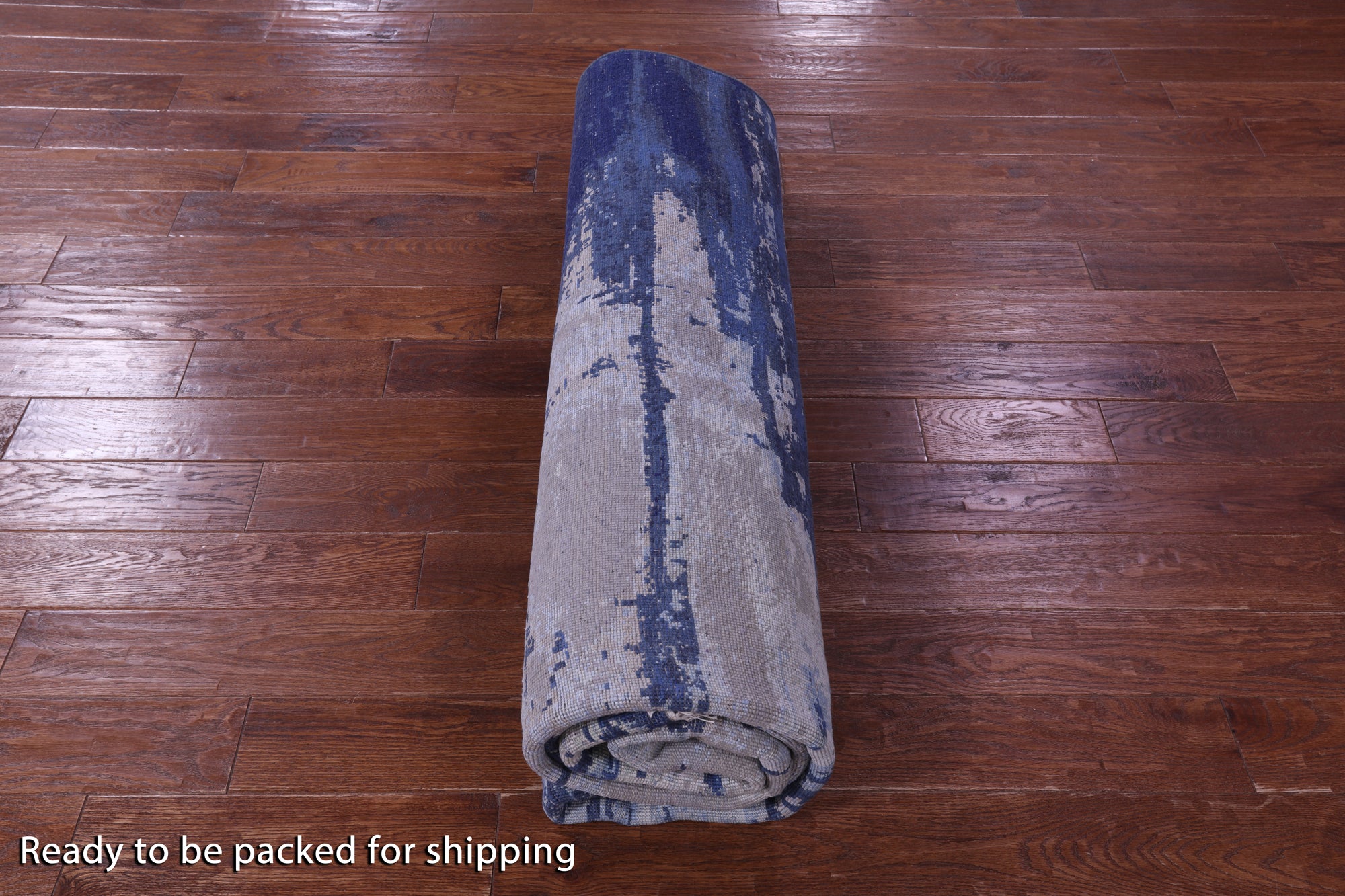 SUPER SALE Modern Handmade Wool & Silk Rug - 8' 1" X 9' 11"