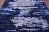 SUPER SALE Modern Handmade Wool & Silk Rug - 8' 1" X 9' 11"