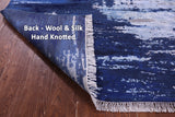 SUPER SALE Modern Handmade Wool & Silk Rug - 8' 1" X 9' 11"
