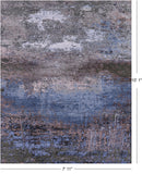 Modern Hand Knotted Wool & Silk Rug - 7' 11" X 10' 1" - Golden Nile