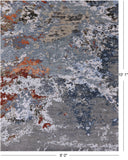 Contemporary Handmade Wool & Silk Rug - 8' 0" X 10' 1" - Golden Nile