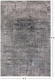 Modern Hand Knotted Wool & Silk Rug - 6' 2" X 9' 0" - Golden Nile