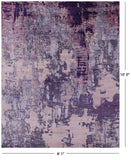 Modern Hand Knotted Wool & Silk Rug - 8' 1" X 10' 0" - Golden Nile