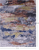 Modern Handmade Wool & Silk Rug - 7' 11" X10' 2" - Golden Nile
