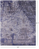 Contemporary Handmade Wool & Silk Rug - 8' 0" X 10' 1" - Golden Nile