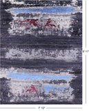 Contemporary Hand Knotted Wool & Silk Rug - 7' 10" X 9' 11" - Golden Nile