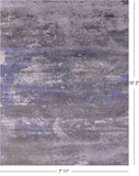 Modern Hand Knotted Wool & Silk Rug - 7' 11" X 10' 2" - Golden Nile