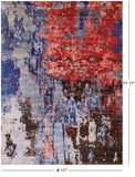 Modern Hand Knotted Wool & Silk Rug - 8' 11" X 11' 11" - Golden Nile