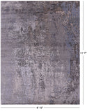 Modern Handmade Wool & Silk Rug - 8' 10" X 11' 7" - Golden Nile