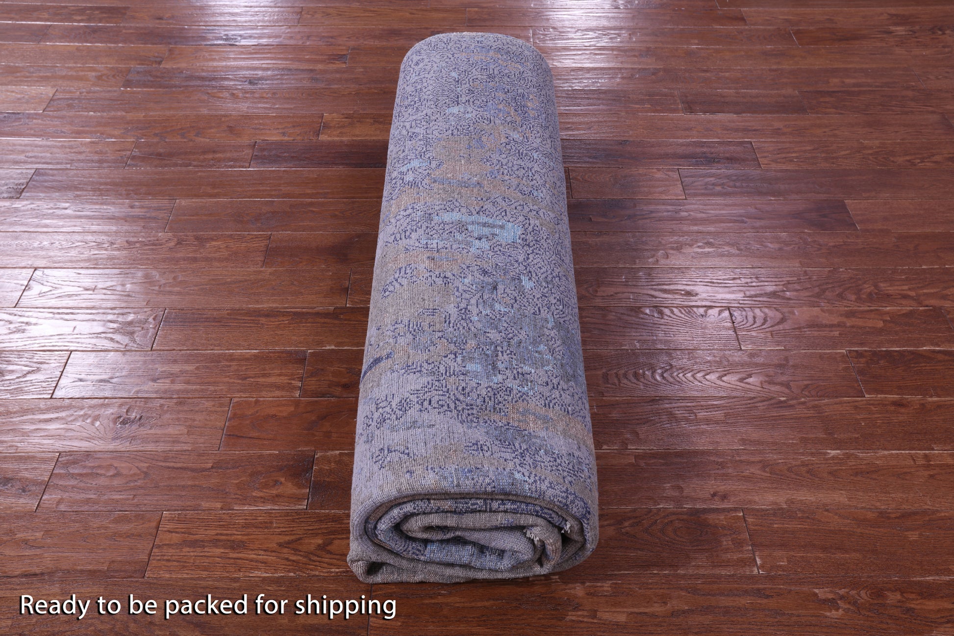 Contemporary Handmade Wool & Silk Rug - 9' 0" X 12' 4" - Golden Nile