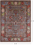 Persian Fine Serapi Hand Knotted Wool Rug - 8' 10" X 11' 6" - Golden Nile
