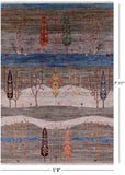 Persian Tribal Gabbeh Hand Knotted Wool Rug - 5' 8" X 7' 11" - Golden Nile
