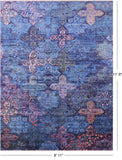 Contemporary Hand Knotted Wool & Silk Rug - 8' 11" X 11' 9" - Golden Nile