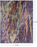 Modern Hand Knotted Wool & Silk Rug - 8' 10" X 11' 10" - Golden Nile