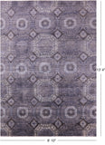 Geometric Persian Mamluk Handmade Wool Rug - 8' 10" X 13' 4" - Golden Nile