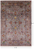 Peshawar Handmade Wool Rug - 5' 10" X 8' 1" - Golden Nile