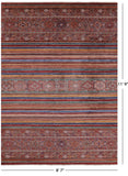 Khorjin Persian Gabbeh Hand Knotted Wool Rug - 8' 7" X 11' 9" - Golden Nile