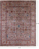 Peshawar Hand Knotted Wool Rug - 9' 4" X 12' 0" - Golden Nile
