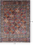 Turkmen Ersari Hand Knotted Wool Rug - 5' 8" X 7' 10" - Golden Nile