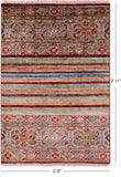 Khorjin Persian Gabbeh Handmade Wool Rug - 2' 8" X 3' 11" - Golden Nile