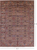 Peshawar Hand Knotted Wool Rug - 8' 3" X 11' 4" - Golden Nile