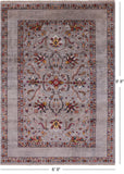 Peshawar Hand Knotted Wool Rug - 6' 9" X 9' 8" - Golden Nile