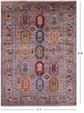 Persian Fine Serapi Hand Knotted Wool Rug - 7' 1" X 9' 8" - Golden Nile