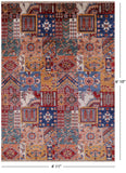 Super Kazak Handmade Wool Rug - 4' 11" X 6' 10" - Golden Nile