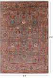 Peshawar Hand Knotted Wool Rug - 6' 8" X 10' 0" - Golden Nile