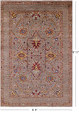 Peshawar Hand Knotted Wool Rug - 6' 9" X 9' 11" - Golden Nile