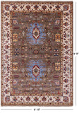 Peshawar Handmade Wool Rug - 6' 10" X 9' 9" - Golden Nile