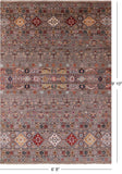 Khorjin Persian Gabbeh Handmade Wool Rug - 6' 8" X 9' 10" - Golden Nile