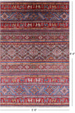 Tribal Persian Gabbeh Hand Knotted Wool Rug - 5' 8" X 8' 4" - Golden Nile