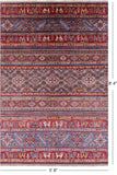 Tribal Persian Gabbeh Hand Knotted Wool Rug - 5' 8" X 8' 4" - Golden Nile