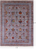 Peshawar Handmade Wool Rug - 5' 9" X 8' 0" - Golden Nile