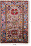 Super Kazak Handmade Wool Rug - 3' 11" X 5' 9" - Golden Nile