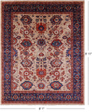 Persian Fine Serapi Handmade Wool Rug - 8' 1" X 9' 11" - Golden Nile