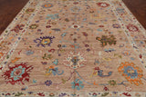 Turkish Oushak Hand Knotted Wool Rug - 9' 1" X 11' 10"