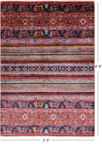 Khorjin Persian Gabbeh Hand Knotted Wool Rug - 3' 3" X 4' 9" - Golden Nile
