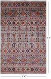 Tribal Persian Gabbeh Handmade Wool Rug - 3' 3" X 5' 2" - Golden Nile