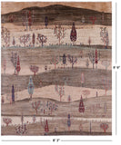 Tribal Persian Gabbeh Hand Knotted Wool Rug - 8' 3" X 9' 9" - Golden Nile