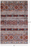 Khorjin Persian Gabbeh Hand Knotted Wool Rug - 3' 3" X 4' 11" - Golden Nile