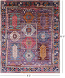 Persian Fine Serapi Handmade Wool Rug - 8' 2" X 10' 0" - Golden Nile
