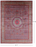 Geometric Persian Mamluk Handmade Wool Rug - 8' 11" X 11' 10" - Golden Nile