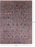 Peshawar Hand Knotted Wool Rug - 8' 10" X 11' 8" - Golden Nile