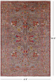 Peshawar Hand Knotted Wool Rug - 6' 9" X 10' 0" - Golden Nile