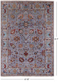 Peshawar Hand Knotted Wool Rug - 6' 10" X 9' 7" - Golden Nile