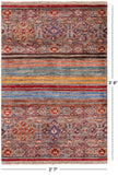 Khorjin Persian Gabbeh Handmade Wool Rug - 2' 7" X 3' 9" - Golden Nile