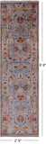 Peshawar Hand Knotted Wool Runner Rug - 2' 9" X 9' 8" - Golden Nile